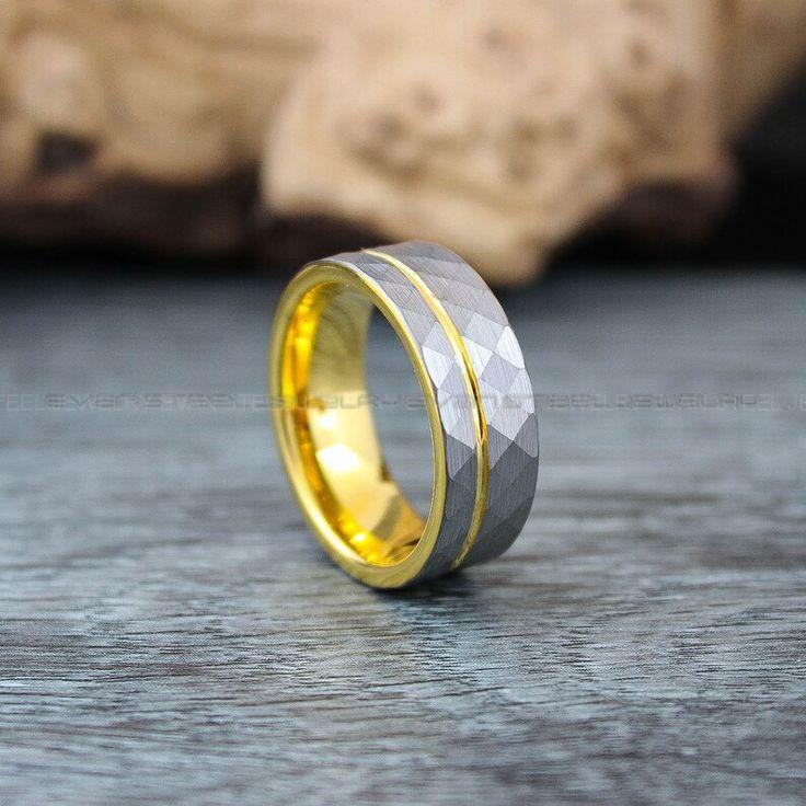 0a2319e7c940201d253890d722dfbd5d Mens Wedding Ring, Hammered Ring, Hammered Wedding Ring, Silver Wedding Ring, Silver Wedding Band, Rose Gold Wedding Band, Gold Wedding Ring - Image 1