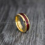 Gold Wedding Ring, Gold Wedding Band, Red Dragon Ring, Vikings Ring, Norseman Ring, Viking Wedding Band, 6mm Gold Wedding Band, Dragon Ring