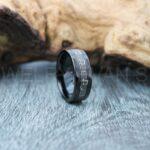 Music Ring, Music Sheet Ring, Customize Any Music Sheet Laser Engraved Ring, Black Wedding Ring, Music Jewelry, Piano Ring, Guitar Ring