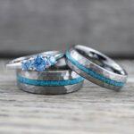 Turquoise Rings, Turquoise Wedding Rings, Turquoise Wedding Bands, Turquoise Jewelry