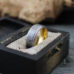 Hammered Ring, Hammered Wedding Ring, Silver Wedding Ring, Silver Wedding Band, Gold Wedding Band - Image 6