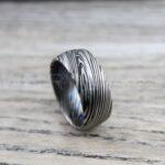 Damascus Steel Ring, Damascus Steel Wedding Ring, Damascus Steel Wedding Band