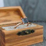 Couple Rings, Couple Wedding Bands, Meteorite Rings, Meteorite Wedding Bands, Meteor Wedding Rings, Rose Gold Wedding Rings, Rose Gold Rings - Image 9