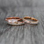 Couple Rings, Couple Wedding Bands, Meteorite Rings, Meteorite Wedding Bands, Meteor Wedding Rings, Rose Gold Wedding Rings, Rose Gold Rings