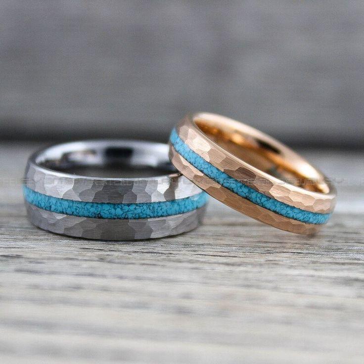 482e77447ff9bf088f4cdbbd132d2d7d Turquoise Rings, Turquoise Wedding Rings, Turquoise Wedding Bands, Turquoise Jewelry - Image 1