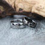 Cowboys Ring, Cowboys Wedding Band, Cowgirl Ring, Black Wedding Bands, Matching Rings, Matching Wedding Bands, Couple Rings, Couple Bands