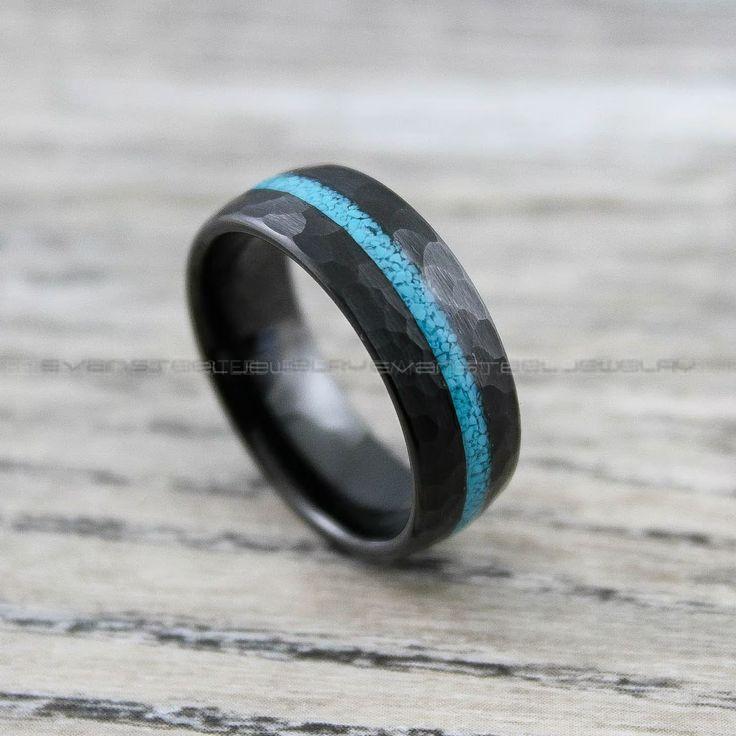 4f3fedee24e582529174e88bfd045f0e Turquoise Ring, Turquoise Wedding Ring, Turquoise Wedding Band, Turquoise Jewelry - Image 1