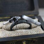 Couple Rings, Couple Wedding Rings, 3 Piece Couple Set Black Tungsten Bands, 4mm Couple Wedding Bands, Matching Couple Rings Couple Jewelry