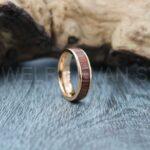 Koa Wood Ring, Koa Wood Wedding Band, Koa Wood Wedding Ring
