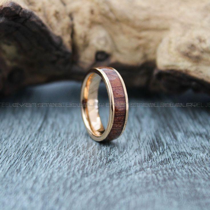 63a22894d21615d9723f48777da8164d Koa Wood Ring, Koa Wood Wedding Band, Koa Wood Wedding Ring - Image 1