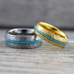 Turquoise Rings, Turquoise Wedding Rings, Turquoise Wedding Bands, Turquoise Jewelry