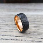Hammered Rings, Hammered Wedding Rings, Couple Rings, 2 Piece Couple Ring Set, Matching Rings, Black Wedding Rings, Black Wedding Bands - Image 6