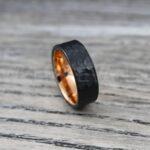 Hammered Rings, Hammered Wedding Rings, Couple Rings, 2 Piece Couple Ring Set, Matching Rings, Black Wedding Rings, Black Wedding Bands - Image 8