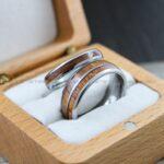 Couple Rings, Couple Wood Rings, Wood Wedding Bands, Wood Wedding Ring, Couple Jewelry, Matching Rings, His and Her Rings, Wood Rings - Image 4