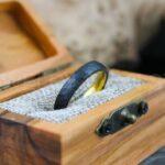 Hammered Rings, Hammered Wedding Rings, Couple Rings, 2 Piece Couple Ring Set, Matching Rings, Black Wedding Rings, Black Wedding Bands - Image 9