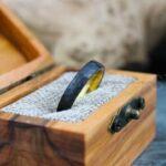 Hammered Rings, Hammered Wedding Rings, Couple Rings, 2 Piece Couple Ring Set, Matching Rings, Black Wedding Rings, Black Wedding Bands - Image 8