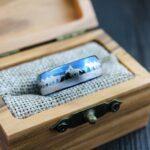 Cowboys Rings, Couple Rings, Mustang Rings, Blue Horse Rings, Equestrian Jewelry, Blue Tungsten Bands, Cowboys Ring, Cowboys Wedding Ring - Image 6