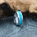 Turquoise Ring, Turquoise Wedding Ring, Turquoise Wedding Band, Turquoise Jewelry