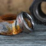 Damascus Steel Ring, Damascus Steel Wedding Ring, Damascus Steel Wedding Band