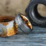 Damascus Steel Ring, Damascus Steel Wedding Ring, Damascus Steel Wedding Band