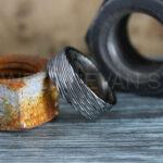 Damascus Steel Ring, Damascus Steel Wedding Ring, Damascus Steel Wedding Band