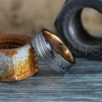 Damascus Steel Ring, Damascus Steel Wedding Ring, Damascus Steel Wedding Band