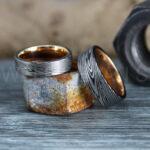 Damascus Steel Ring, Damascus Steel Wedding Ring, Damascus Steel Wedding Band - Image 5