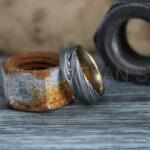 Damascus Steel Ring, Damascus Steel Wedding Ring, Damascus Steel Wedding Band