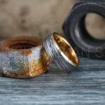 Damascus Steel Ring, Damascus Steel Wedding Ring, Damascus Steel Wedding Band