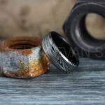 Damascus Steel Ring, Damascus Steel Wedding Ring, Damascus Steel Wedding Band