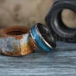 Damascus Steel Ring, Damascus Steel Wedding Ring, Damascus Steel Wedding Band