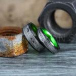 Damascus Steel Rings, Couple Rings, Damascus Steel Wedding Rings, Damascus Steel Wedding Bands