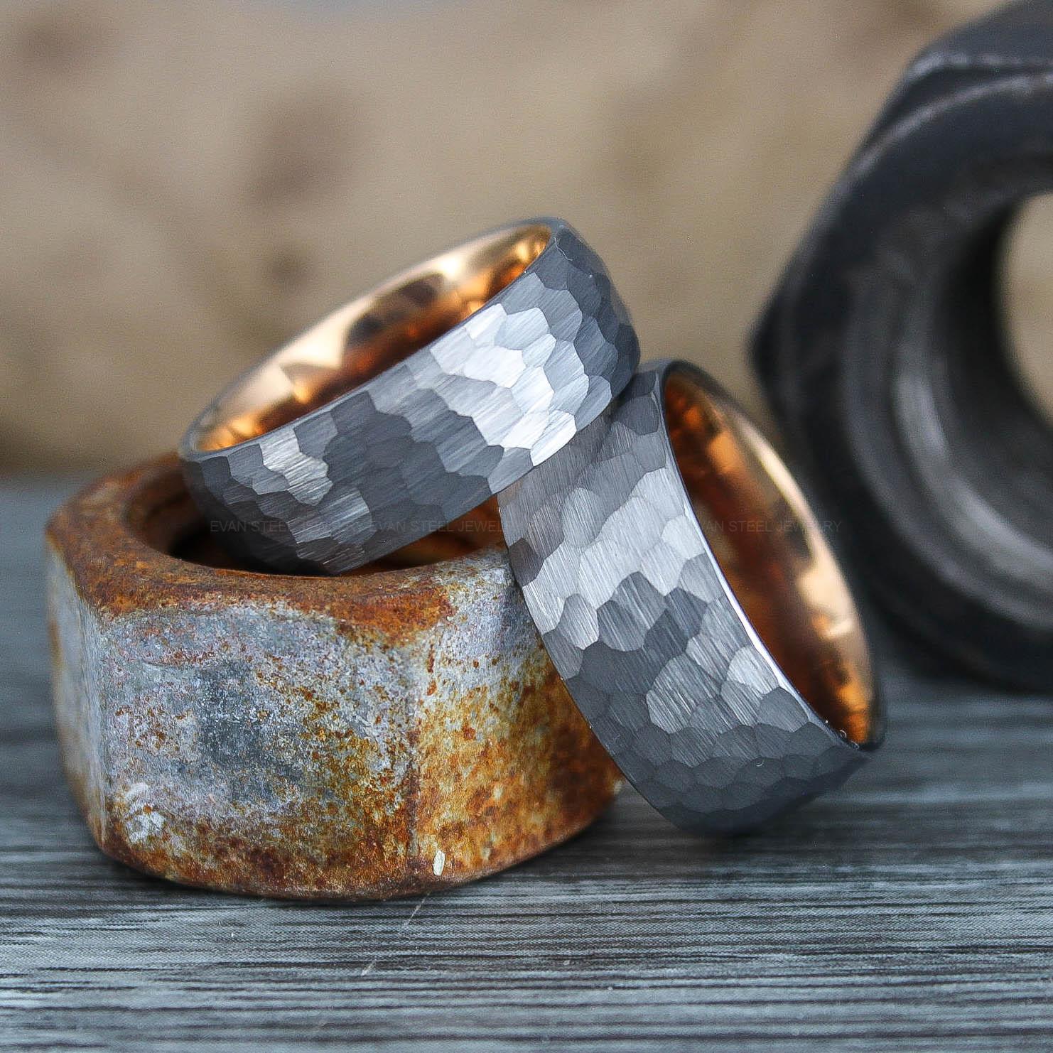 IMG_0607 Hammered Rings, Hammered Wedding Rings, Silver Wedding Bands, Silver Wedding Rings - Image 1