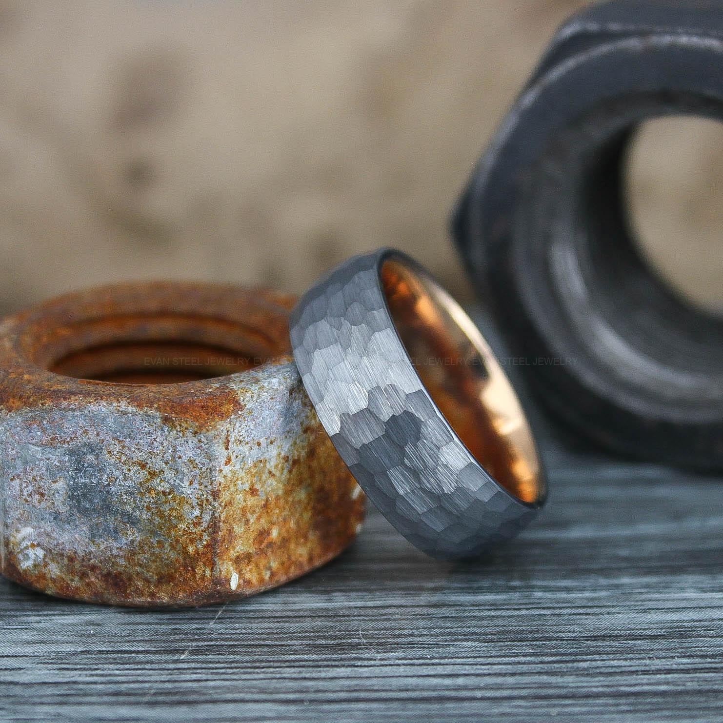 IMG_0608 Hammered Ring, Hammered Wedding Ring, Silver Wedding Band, Silver Wedding Ring - Image 1