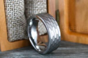 Hammered Ring, Hammered Wedding Ring, Silver Wedding Band, Silver Wedding Ring