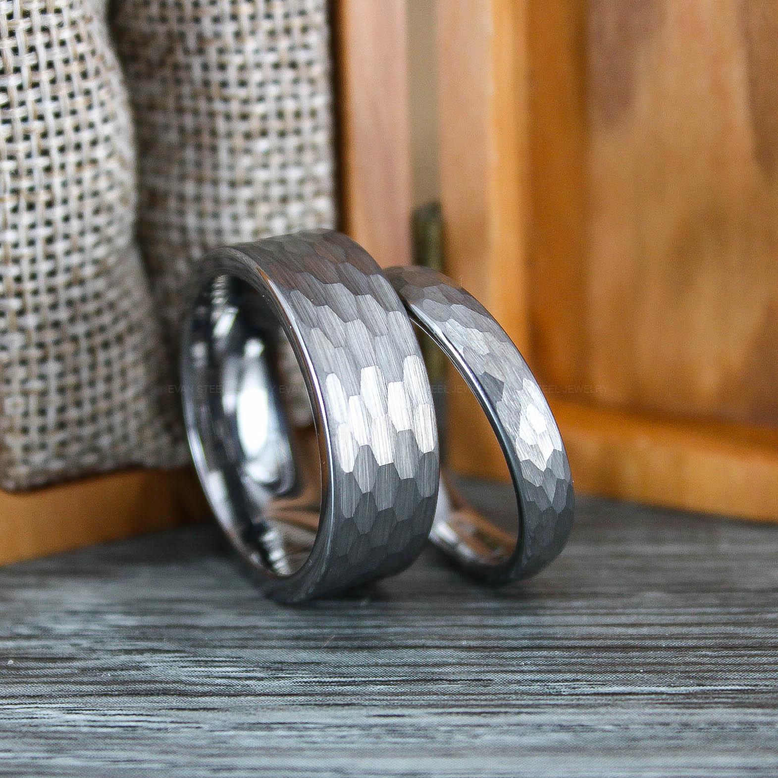 IMG_0649 Hammered Rings, Hammered Wedding Rings, Silver Wedding Bands, Silver Wedding Rings - Image 1
