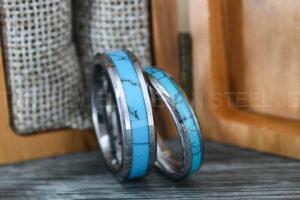 Turquoise Rings, Turquoise Wedding Rings, Turquoise Wedding Bands, Silver Wedding Rings, Silver Tungsten Bands, Silver Tungsten Rings