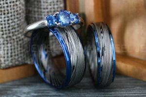 Damascus Steel Rings, Damascus Steel Wedding Rings, Damascus Steel Wedding Bands, Black Wedding Rings, Black Damascus Steel Wedding Rings