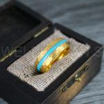 Turquoise Ring, Turquoise Wedding Ring, Turquoise Wedding Band, Turquoise Jewelry
