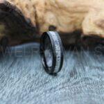 Antler Wedding Ring, Black Wedding Band, Black Wedding Ring, Deer Antler Ring, Hunting Jewelry, Deer Antler Wedding Band