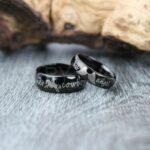 Cowboys Ring, Cowboys Wedding Band, Cowgirl Ring, Black Wedding Bands, Matching Rings, Matching Wedding Bands, Couple Rings, Couple Bands
