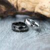 Cowboys Ring, Cowboys Wedding Band, Cowgirl Ring, Black Wedding Bands, Matching Rings, Matching Wedding Bands, Couple Rings, Couple Bands