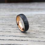 Hammered Rings, Hammered Wedding Rings, Couple Rings, 2 Piece Couple Ring Set, Matching Rings, Black Wedding Rings, Black Wedding Bands - Image 5