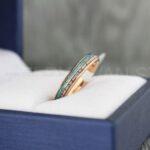 Antler Wedding Rings, Rose Gold Wedding Bands, Rose Gold Wedding Rings, Deer Antler Rings, Hunting Jewelry, Deer Antler Wedding Bands - Image 4