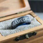 Medic Ring, Paramedic Ring, Medic Jewelry, Paramedic Jewelry, Black Wedding Ring, Nurse Ring, Nurse Jewelry, Medical Jewelry, Black Ring - Image 5