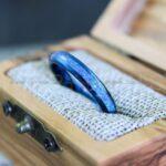 Orion Nebula Rings, Galaxy Rings, Opal Rings, Blue Opal Rings, Blue Tungsten Rings, Blue Wedding Rings, Blue Wedding Ring Blue Wedding Bands - Image 5