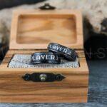 Gamer Rings, Gamer Wedding Bands, Player 1 Player 2 Rings, Couple Rings, Couple Wedding Bands, Couple Wedding Rings, Couple Jewelry - Image 4
