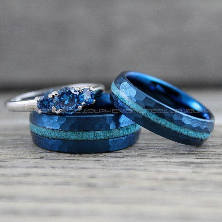 b12e9f5075c201875746d0bbb6391176 Turquoise Rings, Turquoise Wedding Rings, Turquoise Wedding Bands, Turquoise Jewelry - Image 1