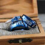 PLAYER 1 PLAYER 2 Rings, Couple Rings, 3 Piece Couple Set Blue Tungsten Bands, Gamer Wedding Rings, Gamer Bands, Blue Tungsten Gamer Rings