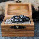 Gamer Rings, Gamer Wedding Bands, Player 1 Player 2 Rings, Couple Rings, Couple Wedding Bands, Couple Wedding Rings, Couple Jewelry
